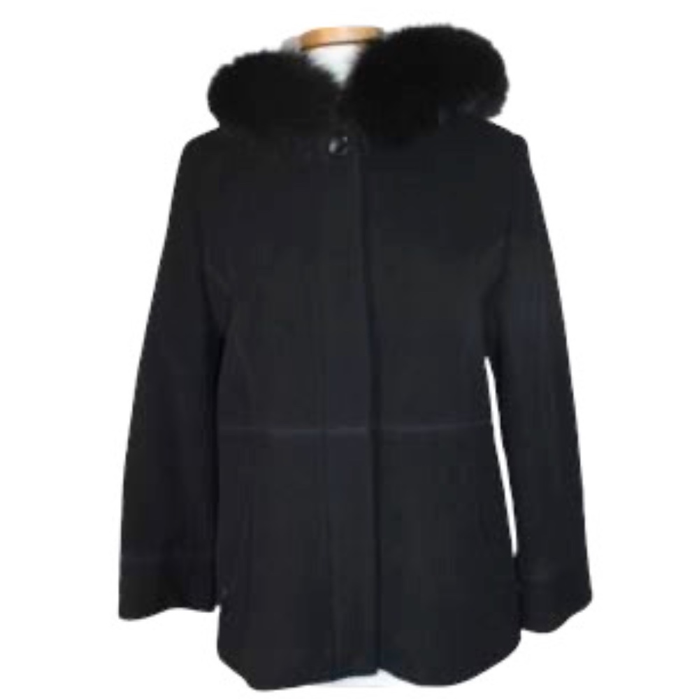 Sachi Black Coat, Size: PM (Petite Medium) Women